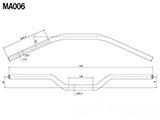 rizoma リゾマ 汎用テーパーハンドルバーØ 22-29 mm MA006 リゾマ / rizoma カスタムパーツ