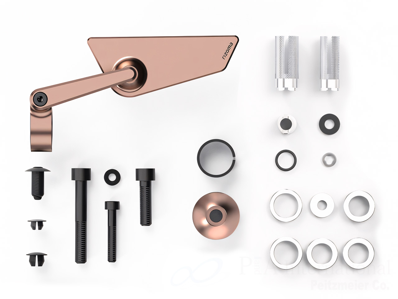 rizoma リゾマ 補助ミラー 「Cut Edge / カットエッジ」 C650 Sport / C600 Sport リゾマ / rizoma カスタムパーツ